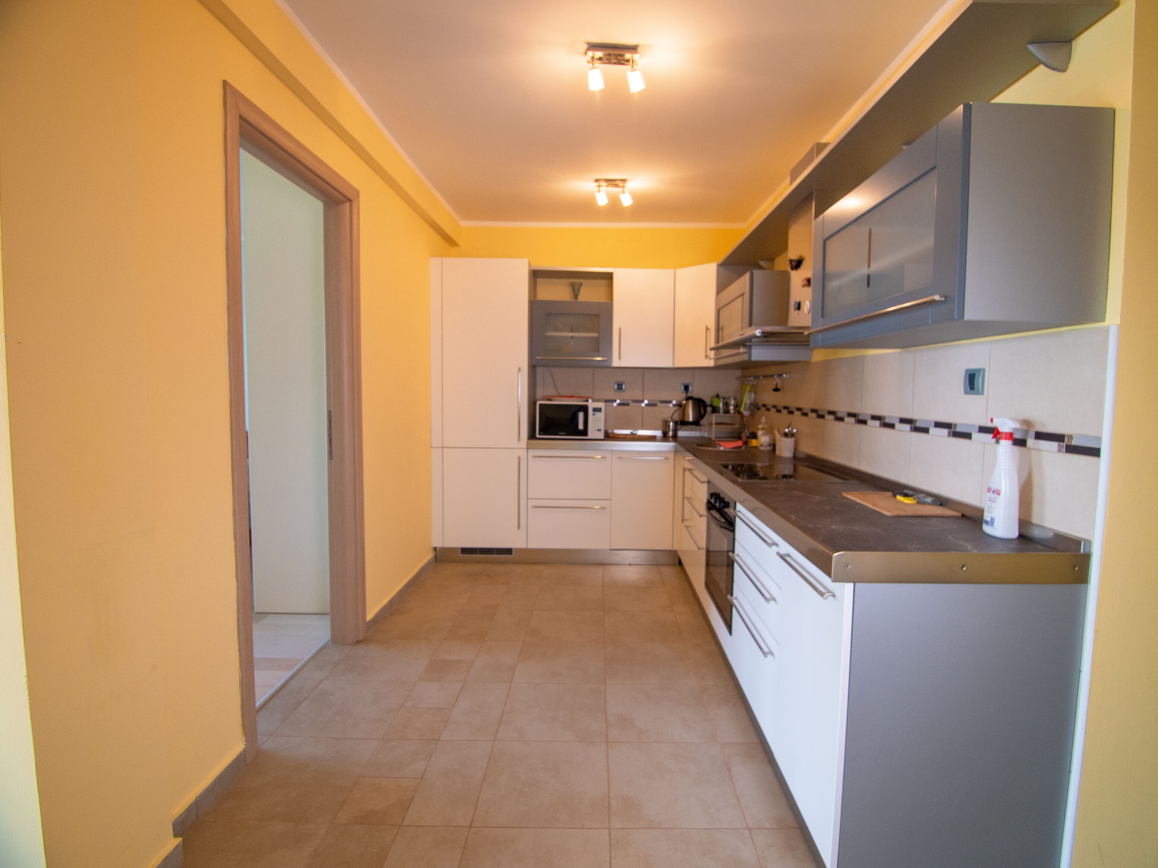 panoramic apartment | private kitchen | electric kettle, high chair