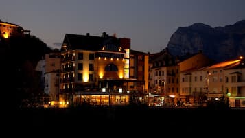 Front of property – evening/night