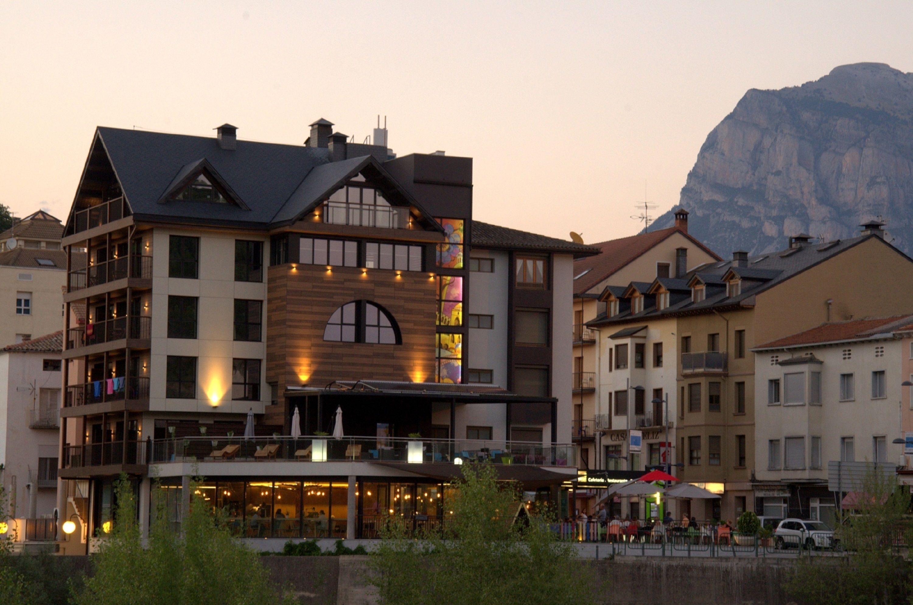 front of property – evening/night