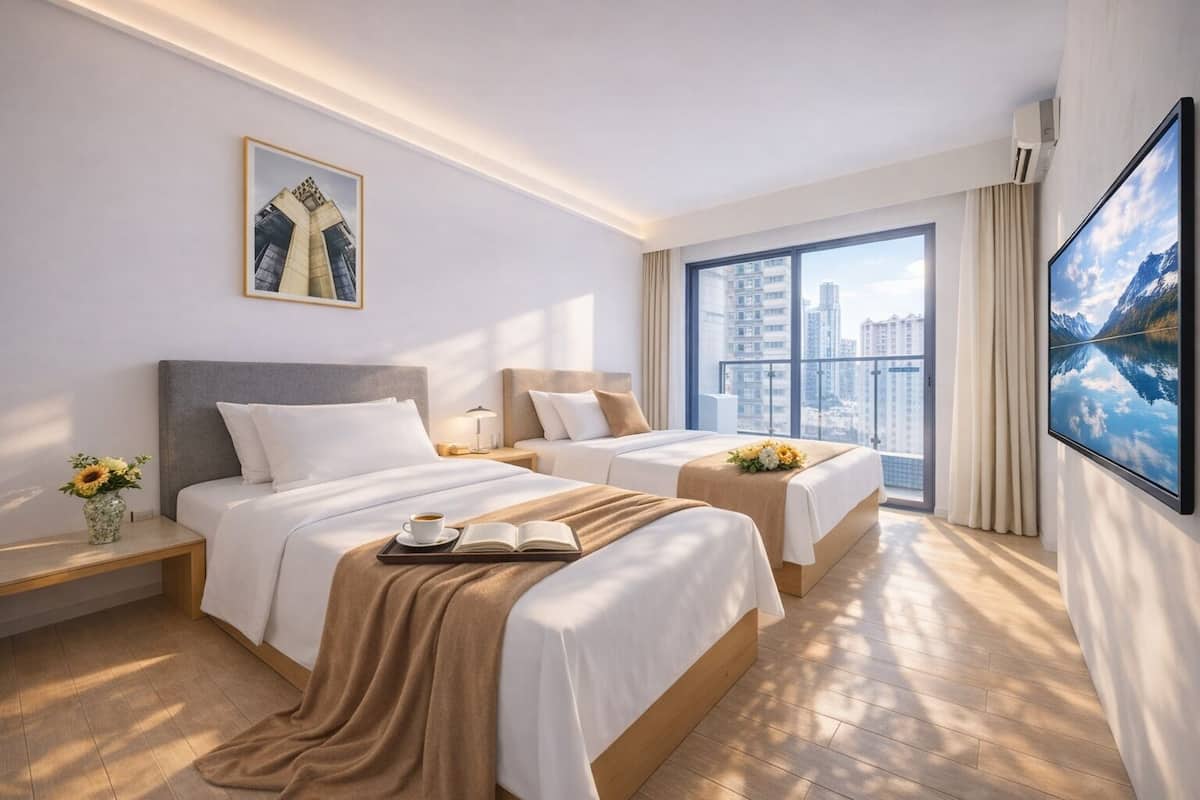 Chambre Confort avec lits jumeaux | Literie de qualité supérieure, coffres-forts dans les chambres