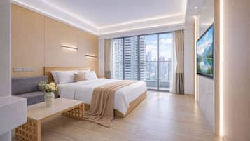 Balcony King Room | Premium bedding, in-room safe, individually decorated