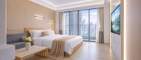 Balcony King Room | Premium bedding, in-room safe, individually decorated