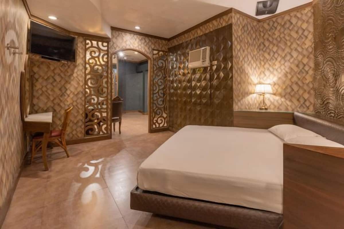 Een minibar, gratis wifi, beddengoed