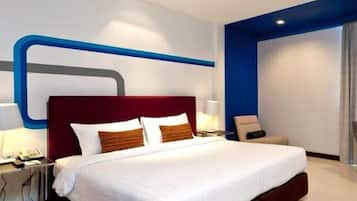 Premium bedding, minibar, in-room safe, individually decorated