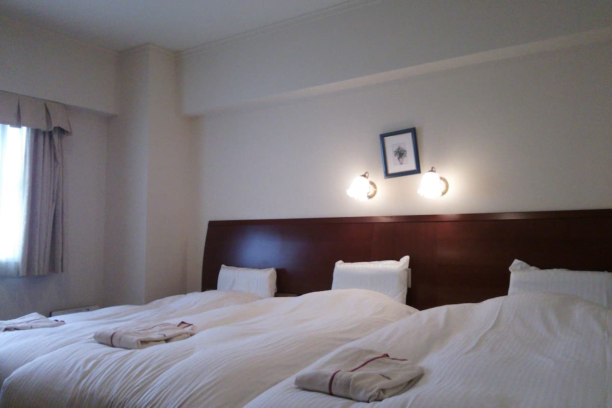Desk, blackout drapes, iron/ironing board, free WiFi
