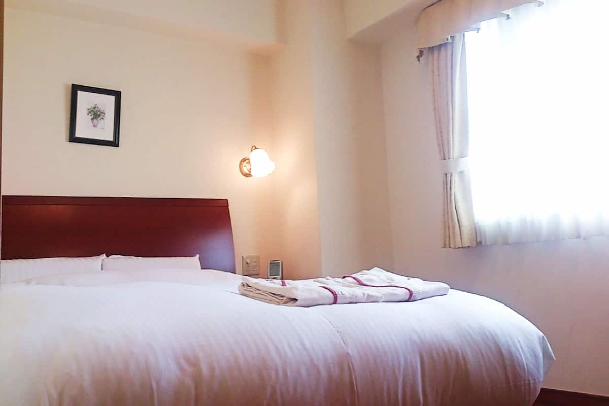 Desk, blackout drapes, iron/ironing board, free WiFi