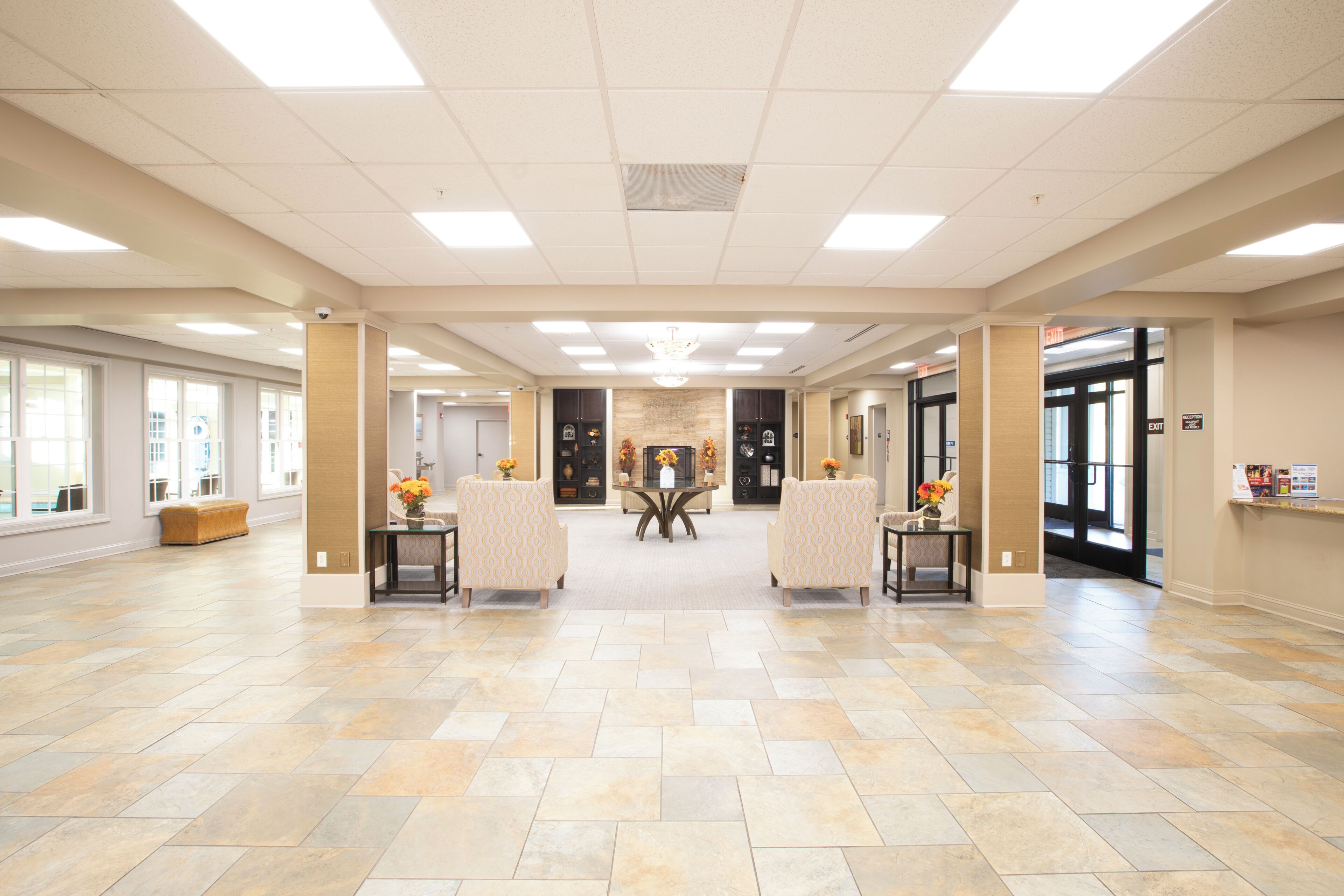 Sala de estar en el lobby