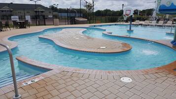 Indoor pool, seasonal outdoor pool, pool umbrellas, sun loungers