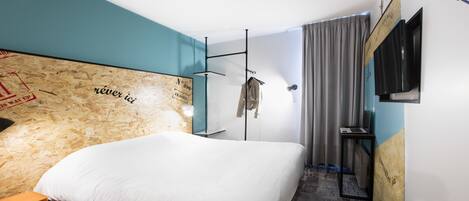 Chambres insonorisées, fer et planche à repasser, Wi-Fi gratuit