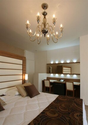 Hypoallergeen beddengoed, een minibar met enkele gratis items