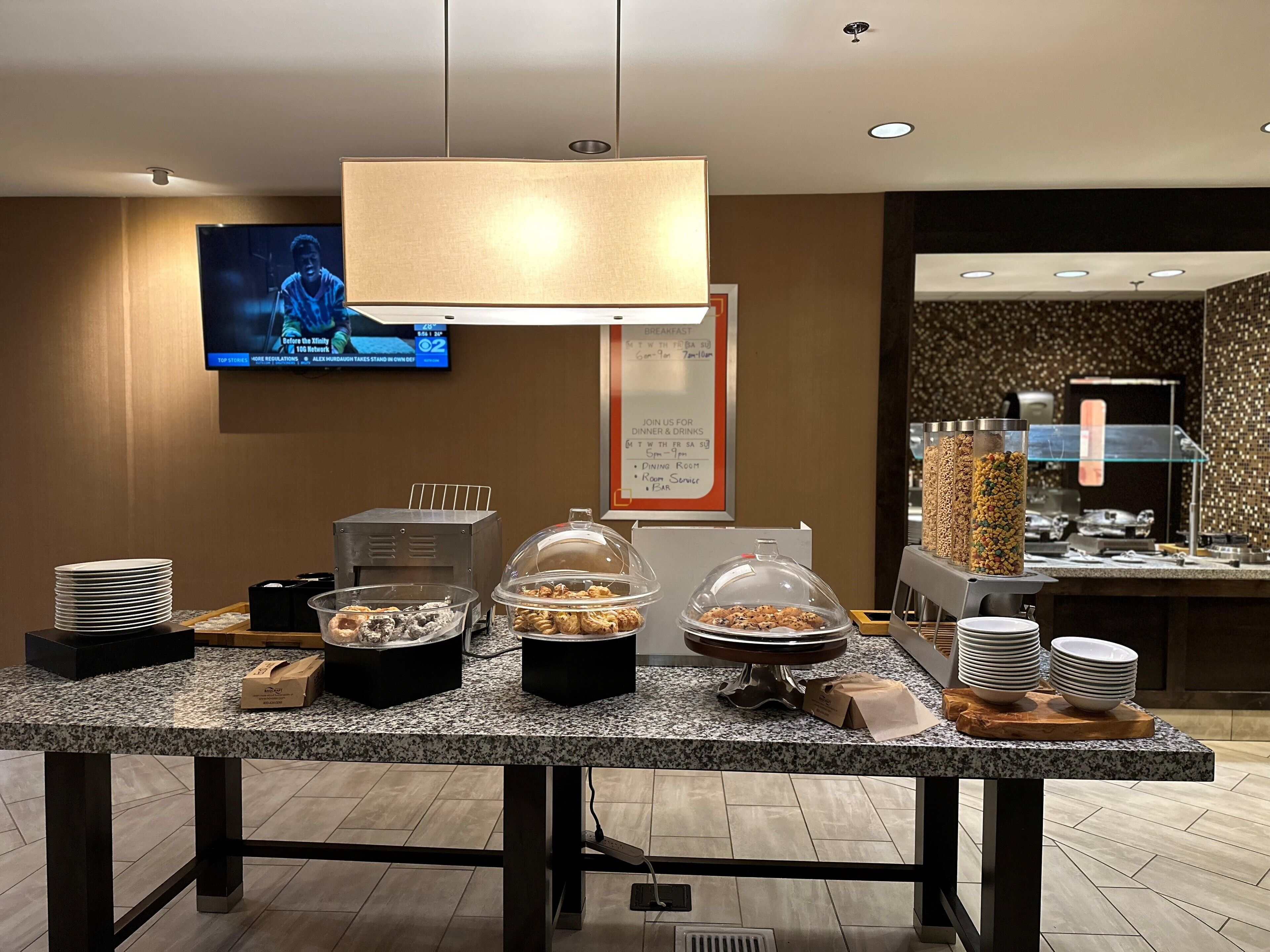 Daily cooked-to-order breakfast for a fee