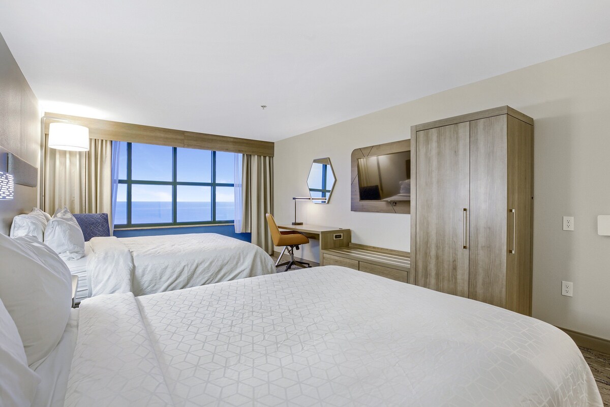 Standard Room, 2 Queen Beds, Ocean View | Premium bedding, in-room safe, desk, iron/ironing board