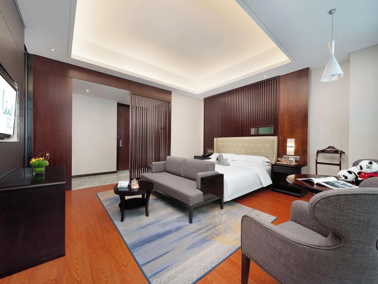 Premium bedding, down comforters, pillowtop beds, minibar