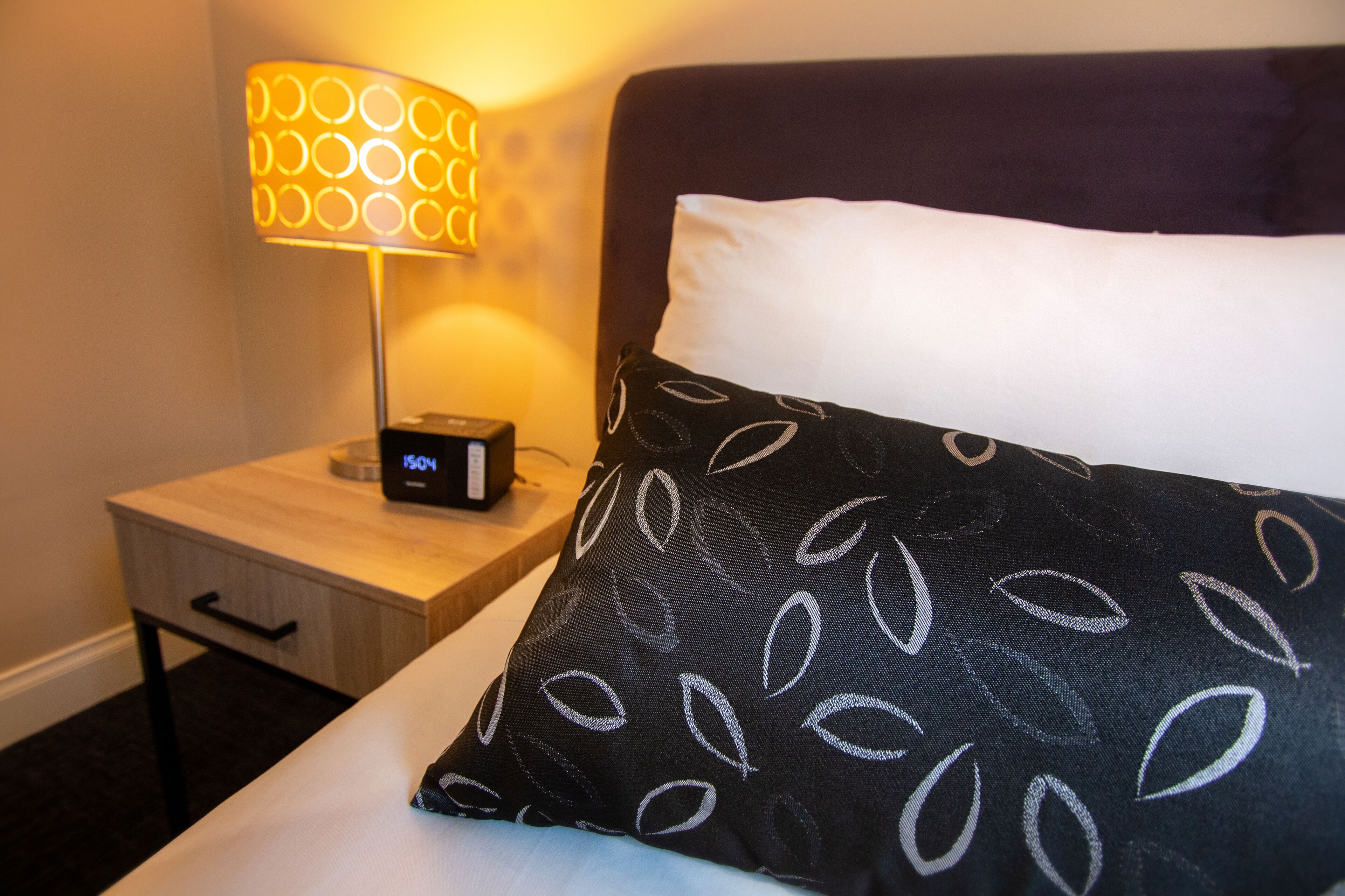 one bedroom apartment | 1 bedroom, premium bedding, desk, laptop workspace