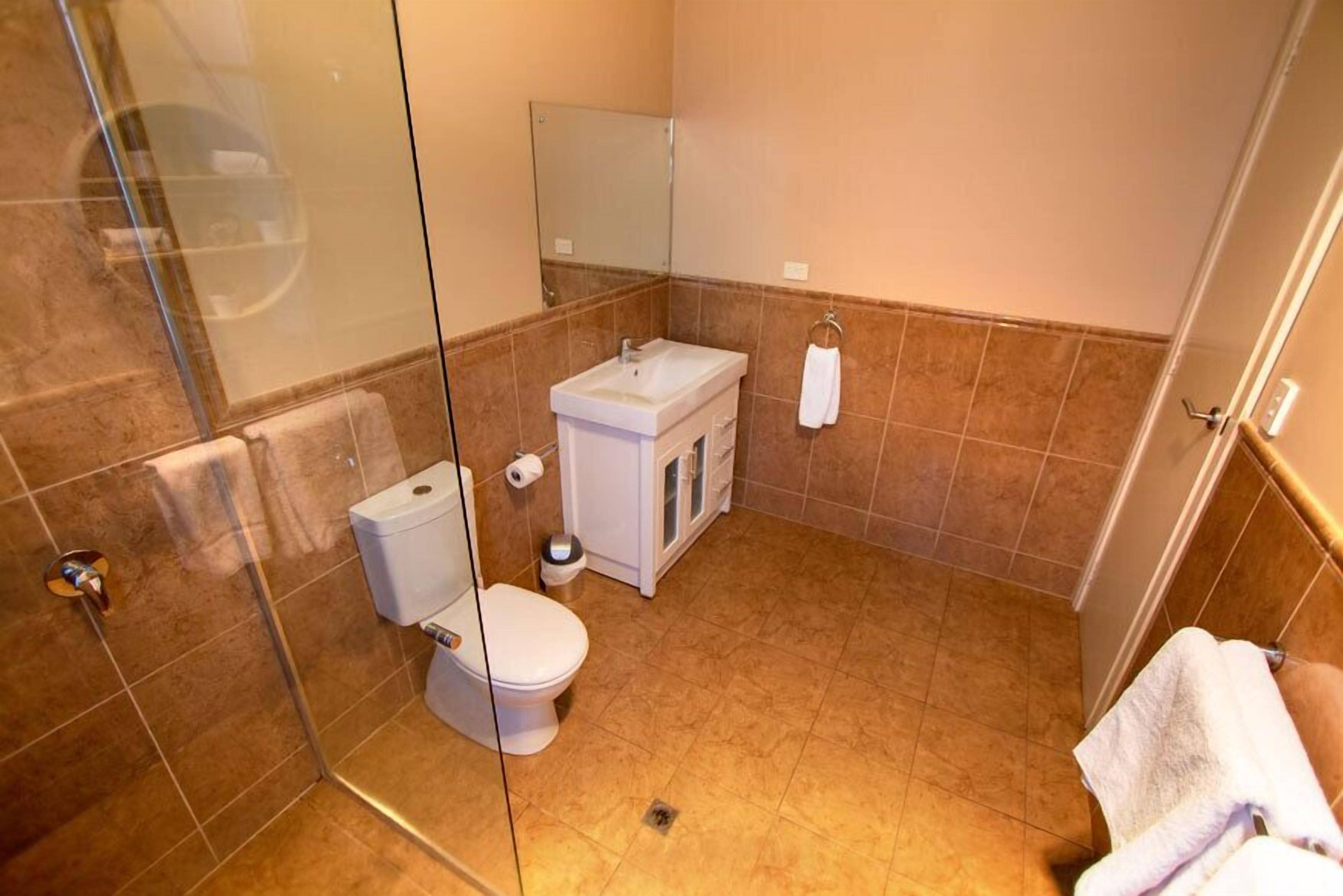 free toiletries, hair dryer, towels