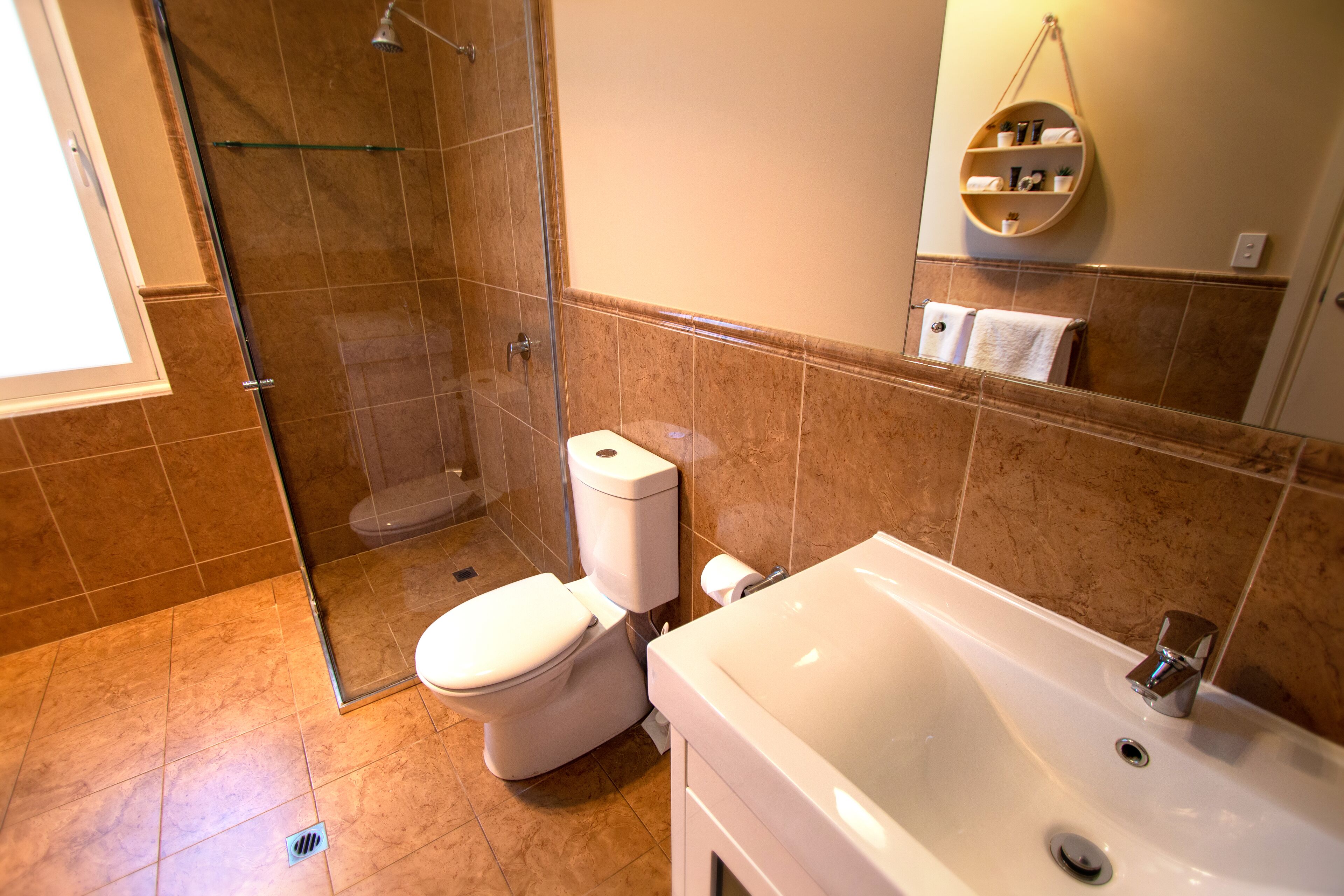 two bedroom apartment | bathroom | free toiletries, hair dryer, towels