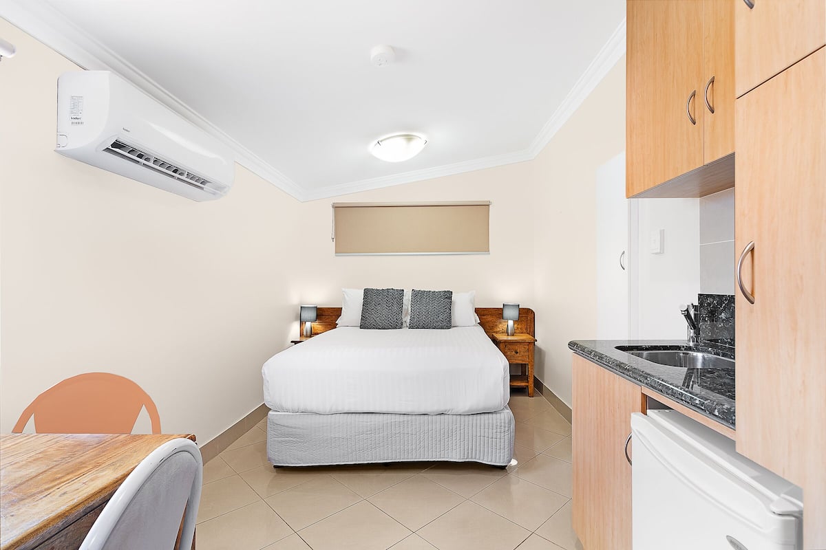 Comfort Double Room | Premium bedding, blackout curtains, soundproofing, iron/ironing board