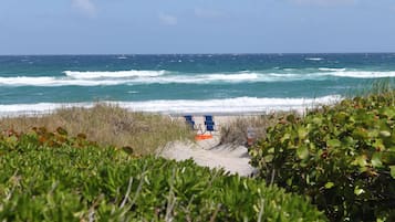 Suite, 2 slaapkamers, uitzicht op oceaan | Strand | Een privéstrand, gratis strandcabana's, ligstoelen aan het strand