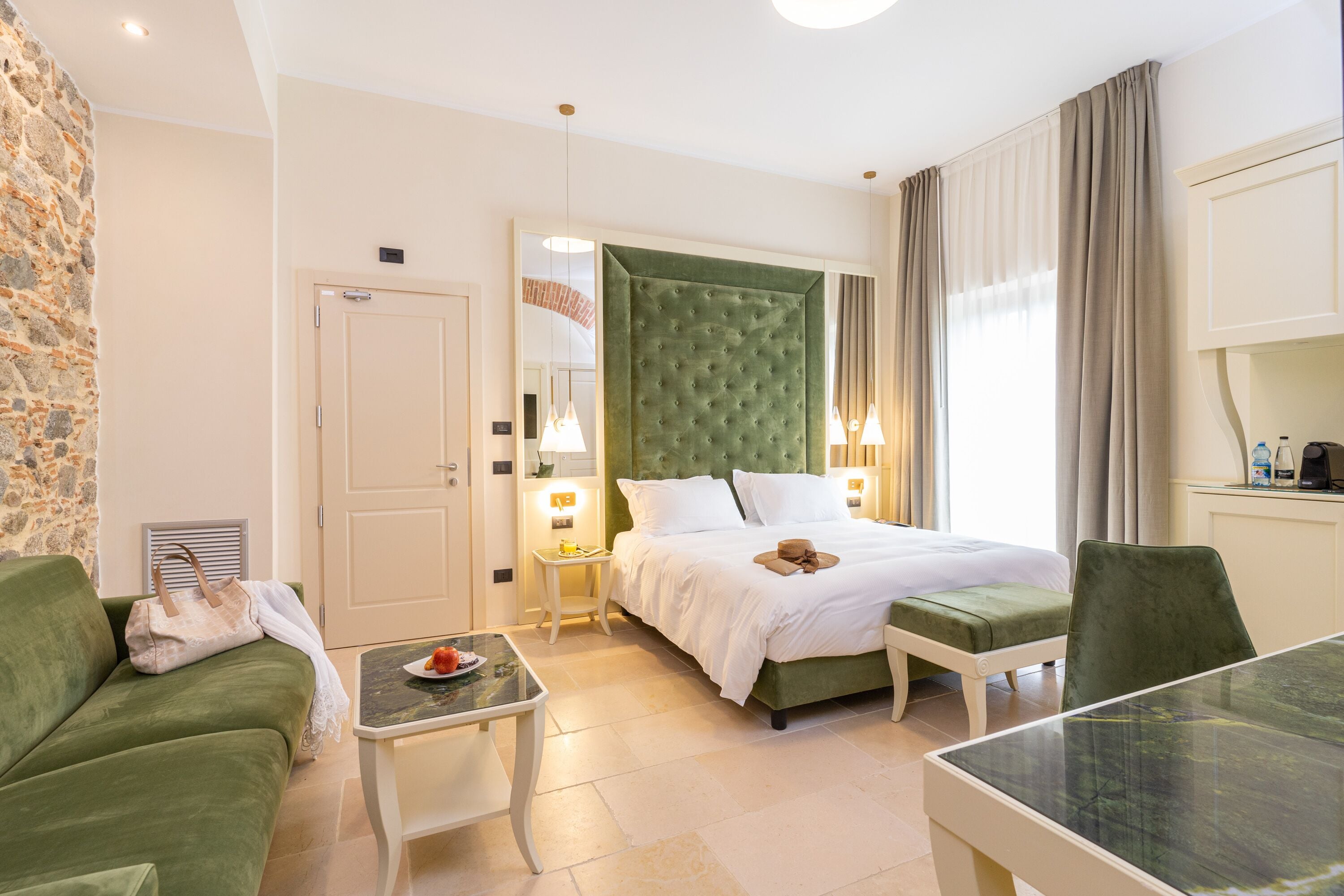 Deluxe Room, Balcony, Sea View | Frette Italian sheets, premium bedding, down comforters, in-room safe