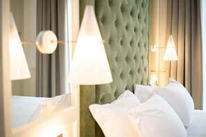 Deluxe Room, Balcony, Sea View | Frette Italian sheets, premium bedding, down comforters, in-room safe