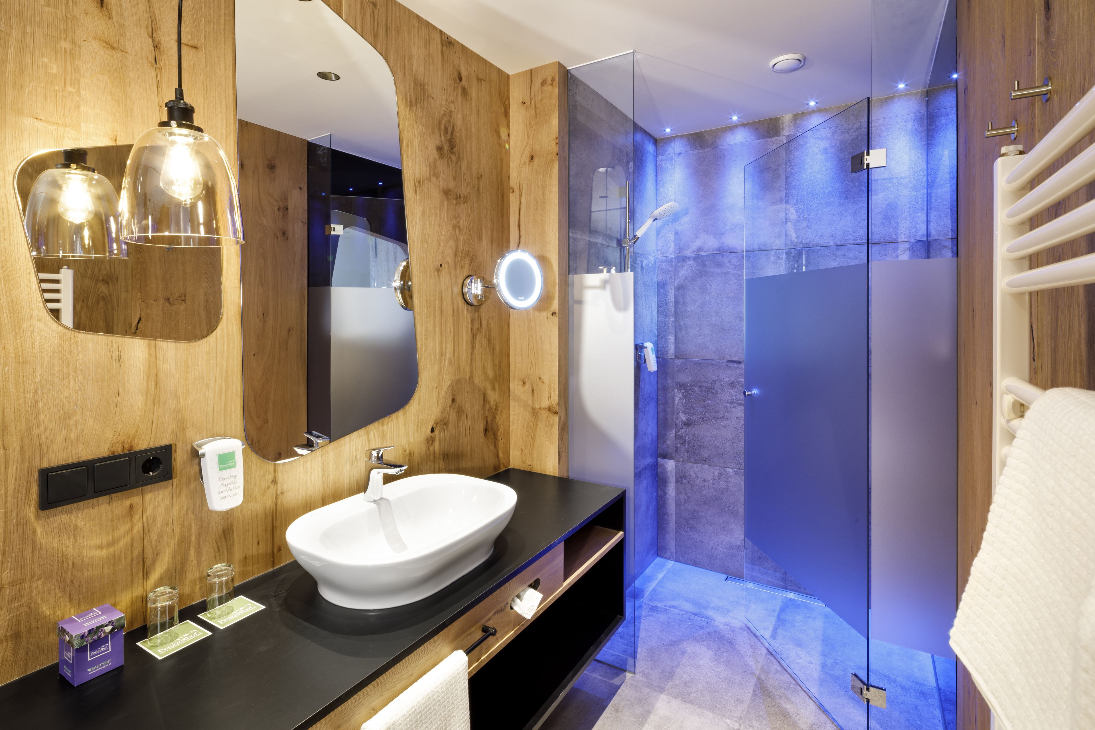 free toiletries, hair dryer, bathrobes, slippers