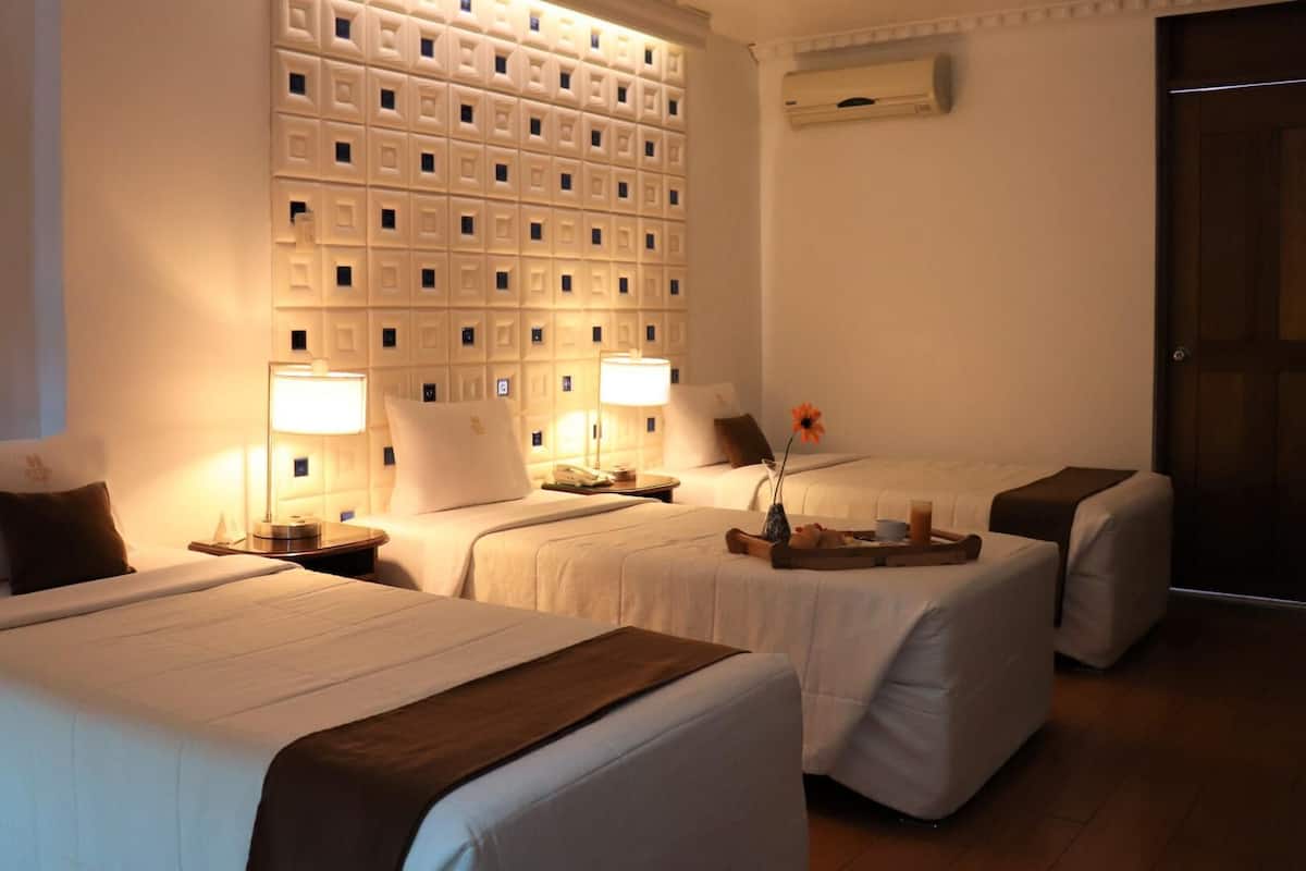 1 chambre, couette en duvet d'oie, minibar