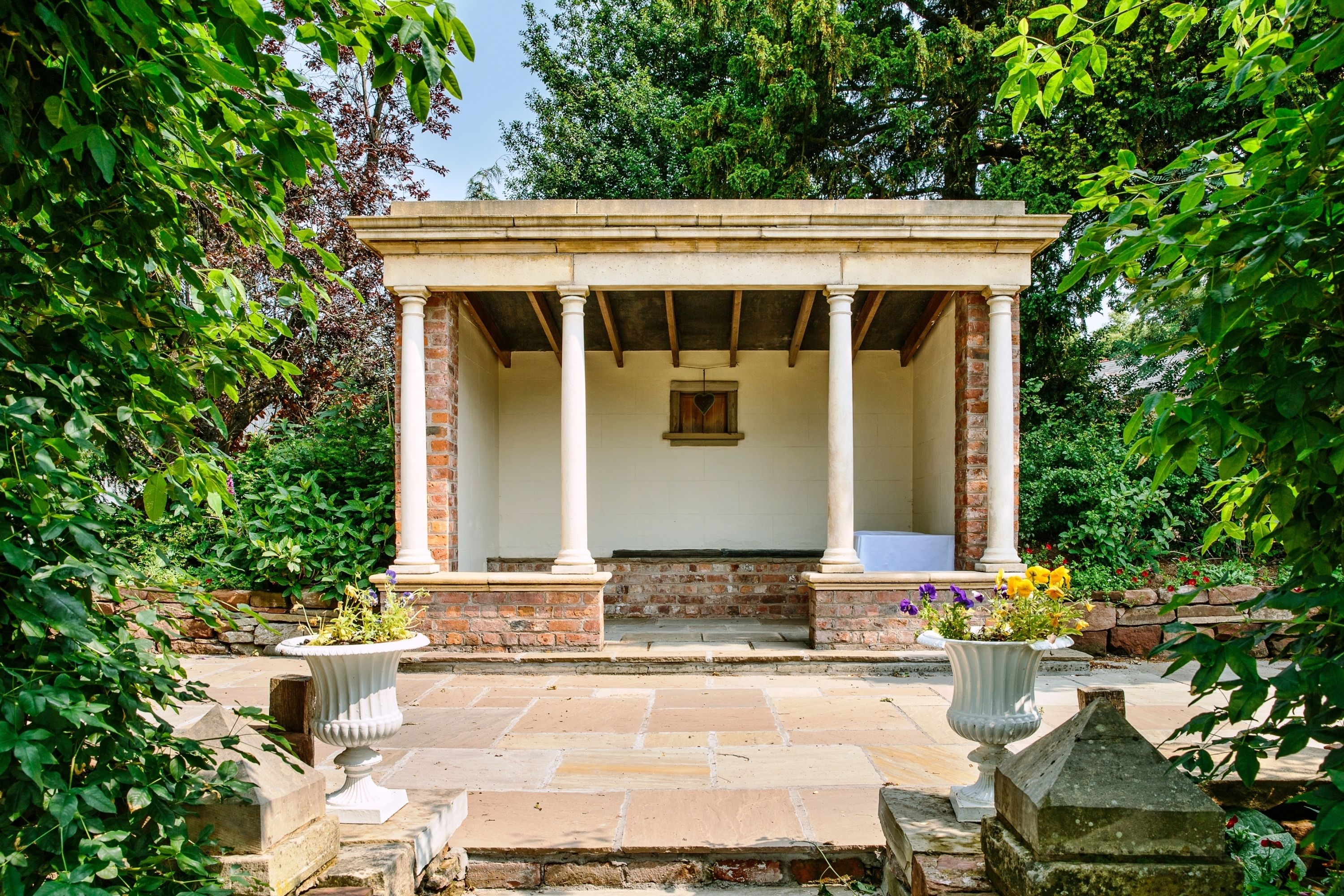 Outdoor wedding area