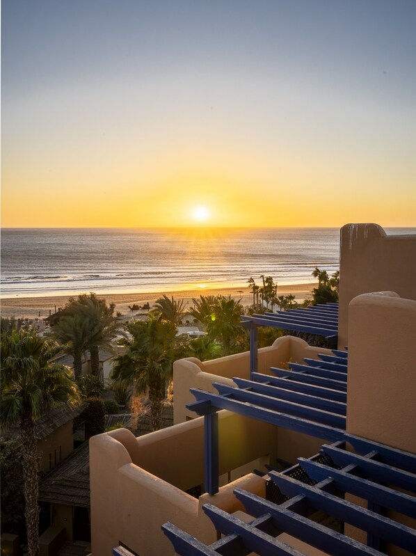 Enjoy breathtaking ocean views from this tranquil beachfront balcony.