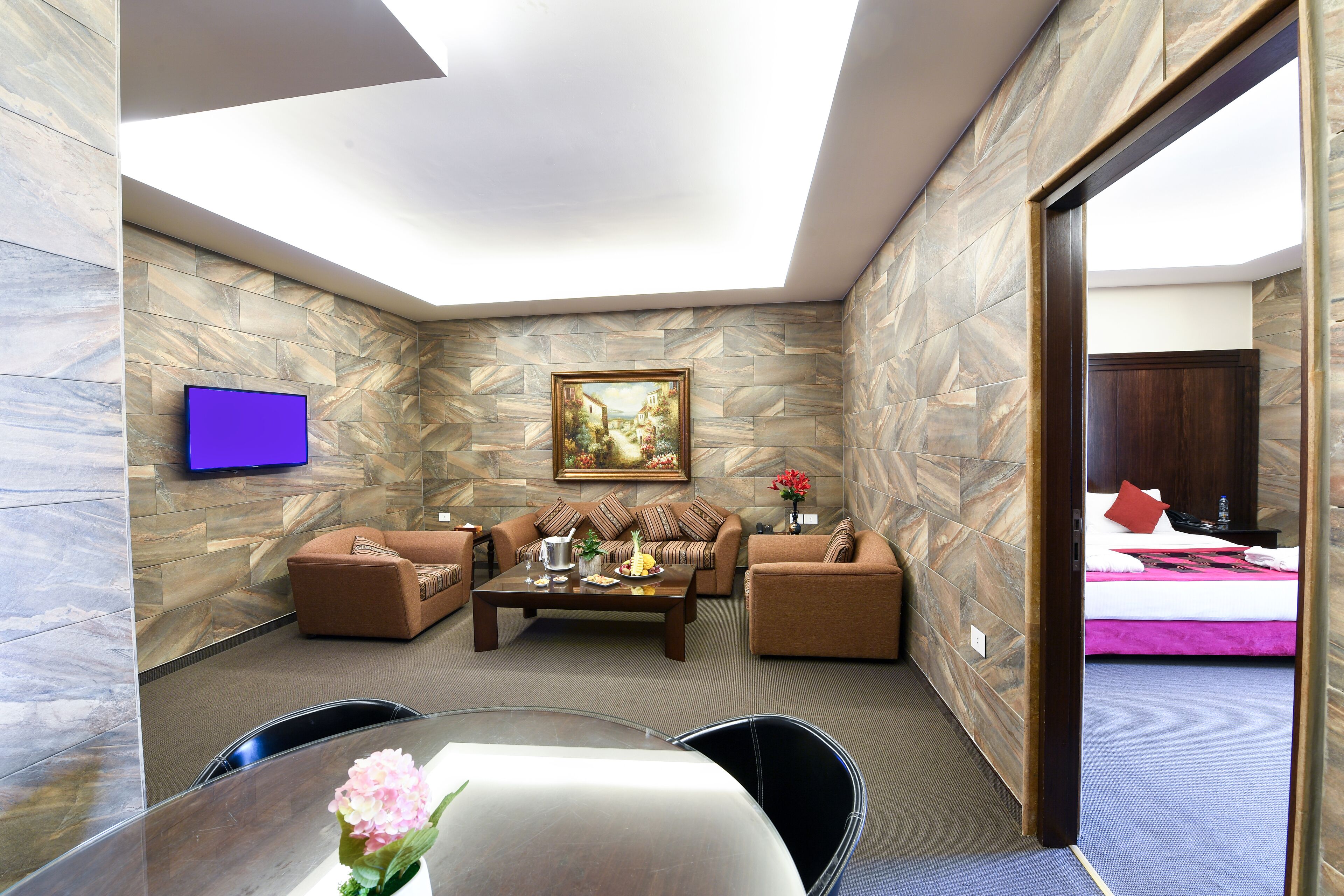 family suite, 2 bedrooms, accessible, mountain view | down duvets, select comfort beds, minibar, in-room safe