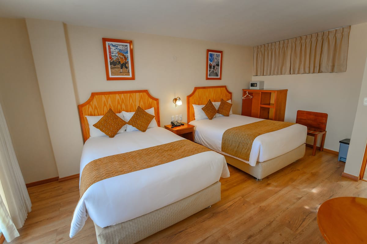 Superior Double Room, 2 Double Beds, City View | Down comforters, minibar, in-room safe, individually furnished