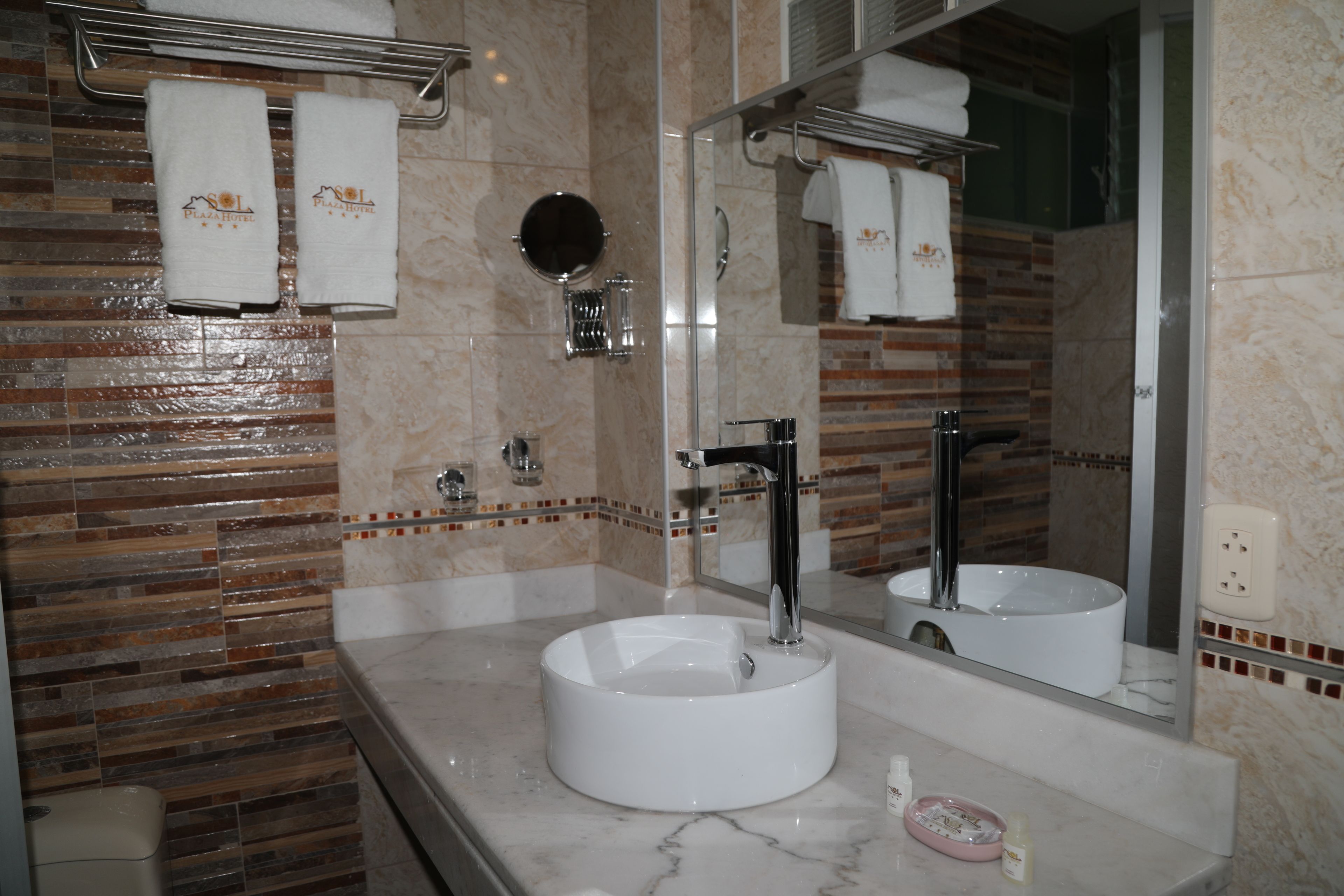 double room | bathroom | deep-soaking bathtub, rainfall showerhead, free toiletries, hair dryer