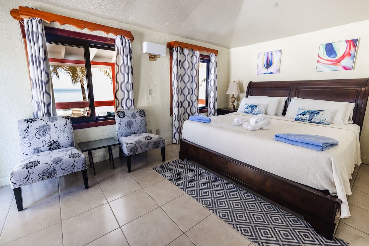 Baita Exclusive, vista oceano, di fronte alla spiaggia | 1 camera, biancheria da letto di alta qualità, materassi a doppio strato