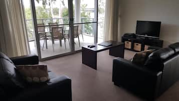 LCD TV, DVD player