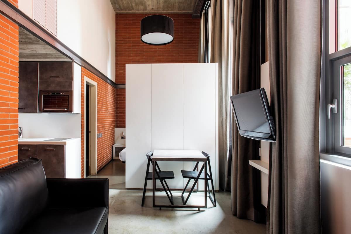 Apartamento standard | 2 quartos, cofres nos quartos, ferros/tábuas de passar roupa