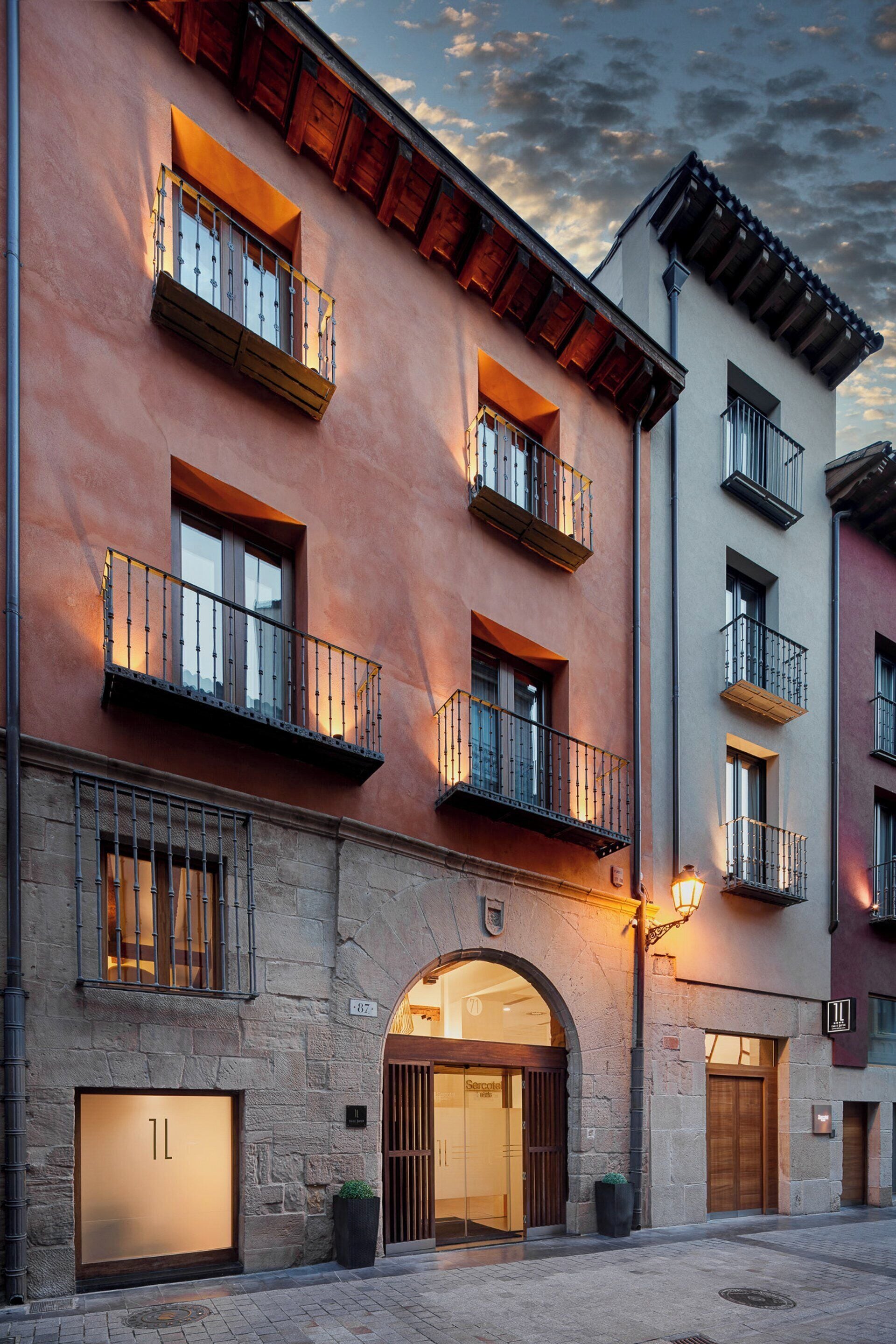 Voorkant van accommodatie