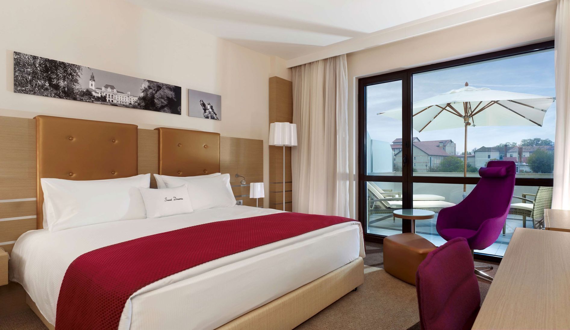 Hypo-allergenic bedding, pillowtop beds, minibar, in-room safe