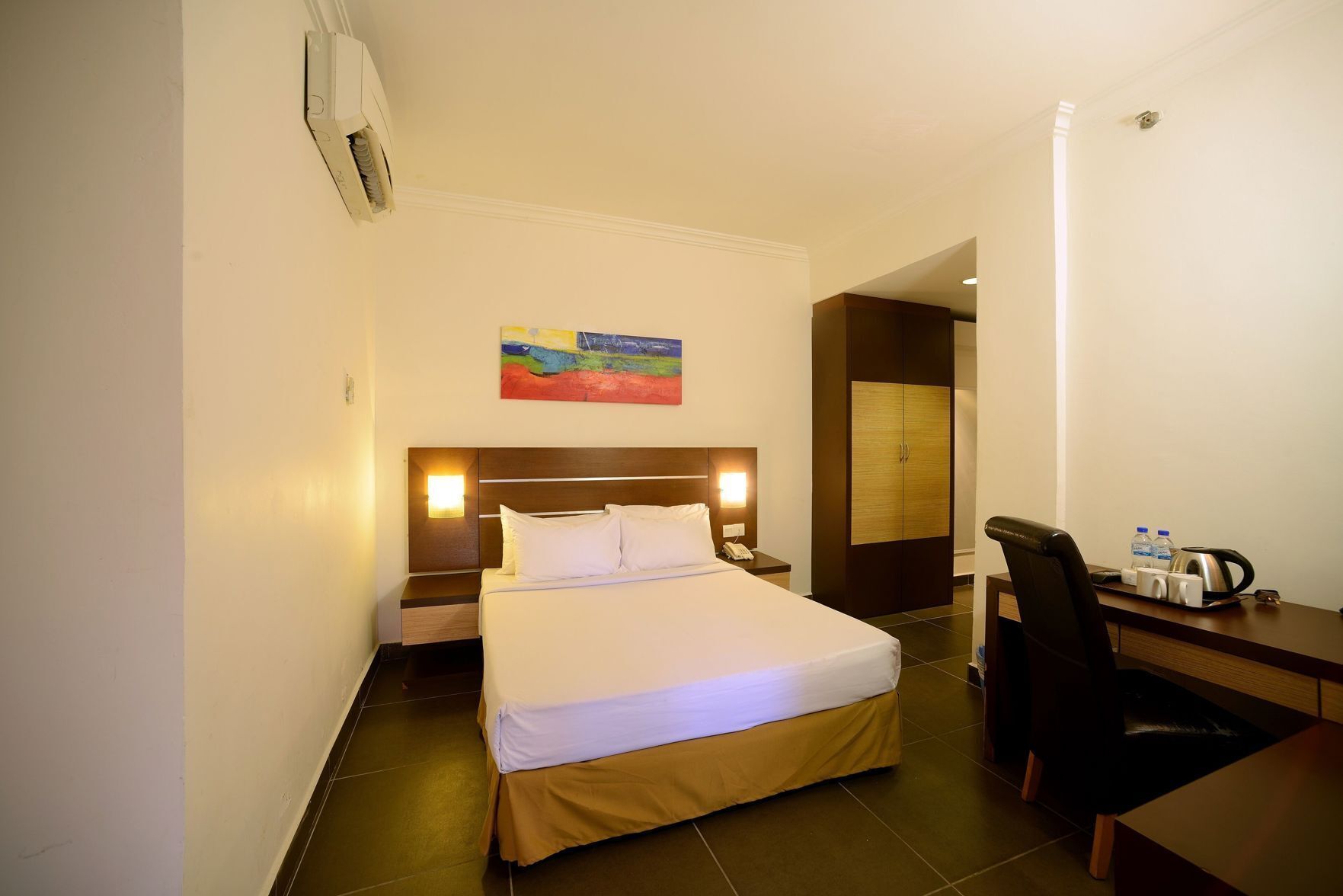 In-room safe, individually furnished, desk, bed sheets