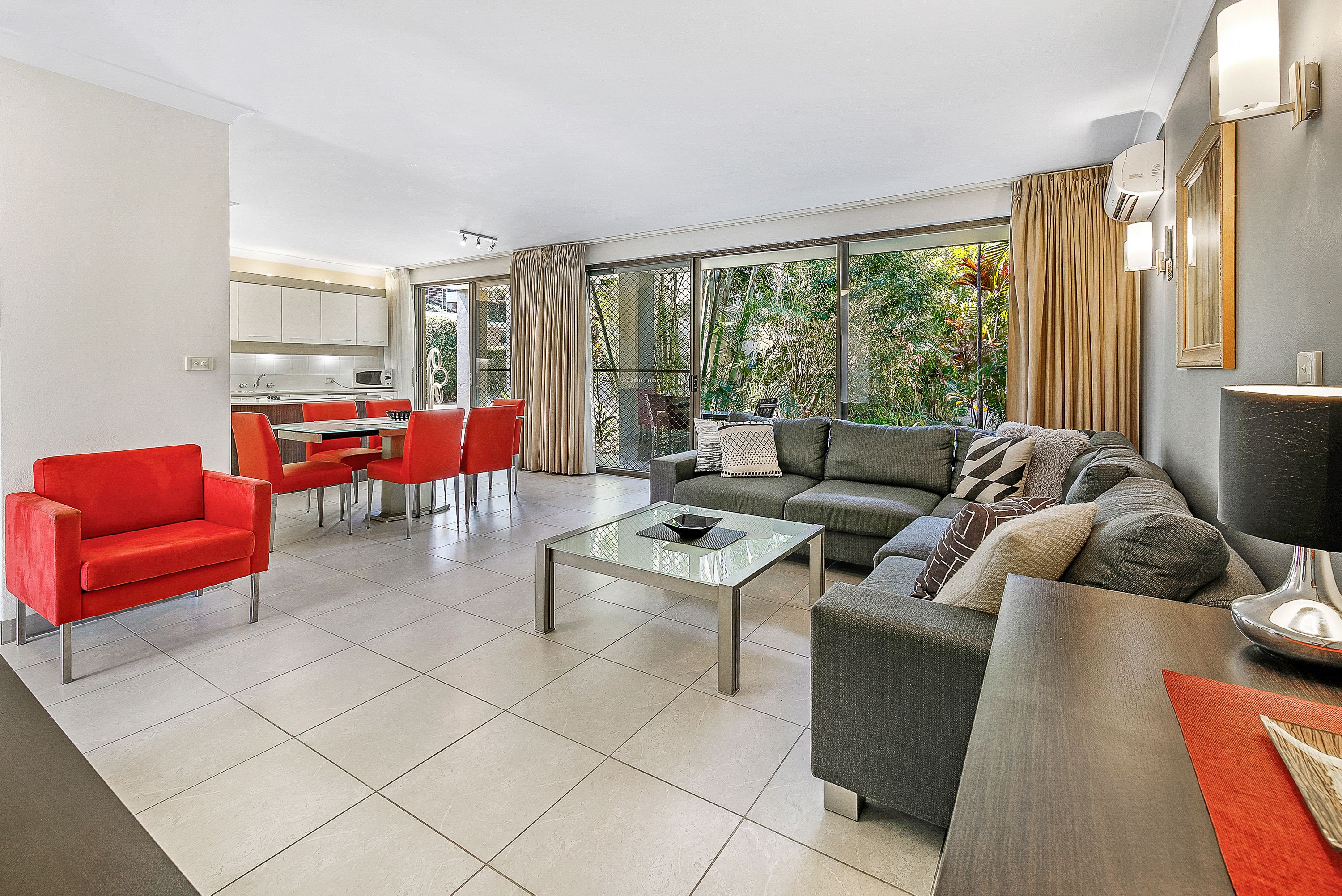 Two Bedroom Apartment | Living area | 48-inch LCD TV with digital channels, TV, DVD player