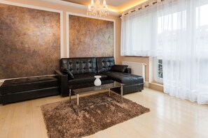 Apartment, 2 Bedrooms, Balcony | Living area | DVD player