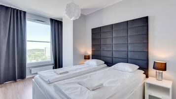 Deluxe Apartment, 1 Bedroom, Balcony (Rakoczego 9 street) | Iron/ironing board, cribs/infant beds, rollaway beds