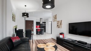 Leilighet – deluxe, 1 soverom | Oppholdsområde