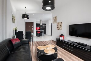 Living area - Apartinfo Szafarnia Apartments (Gdansk)