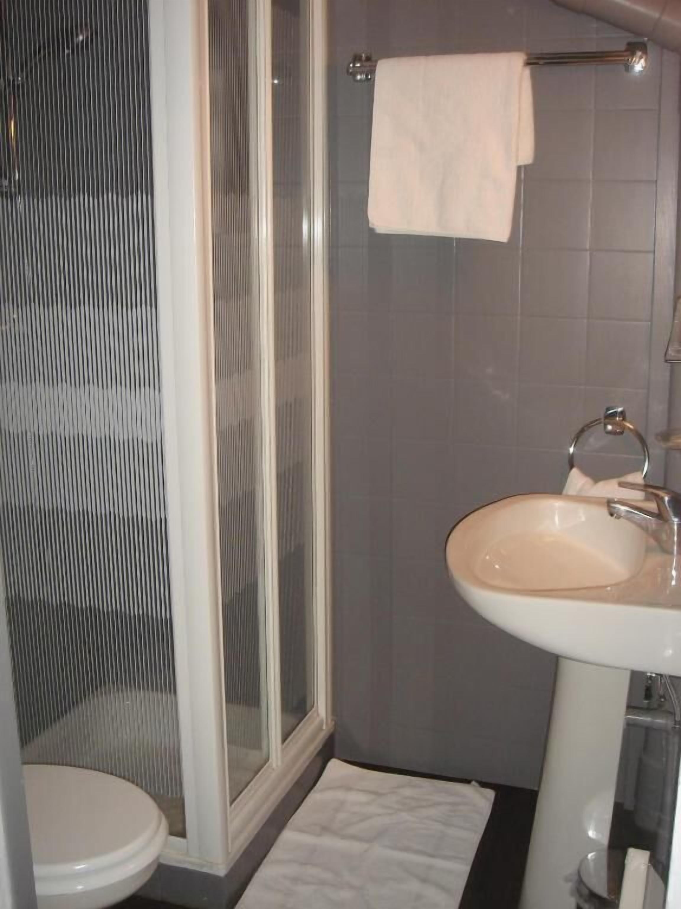 free toiletries, hair dryer, towels