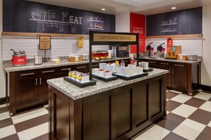 Free daily buffet breakfast