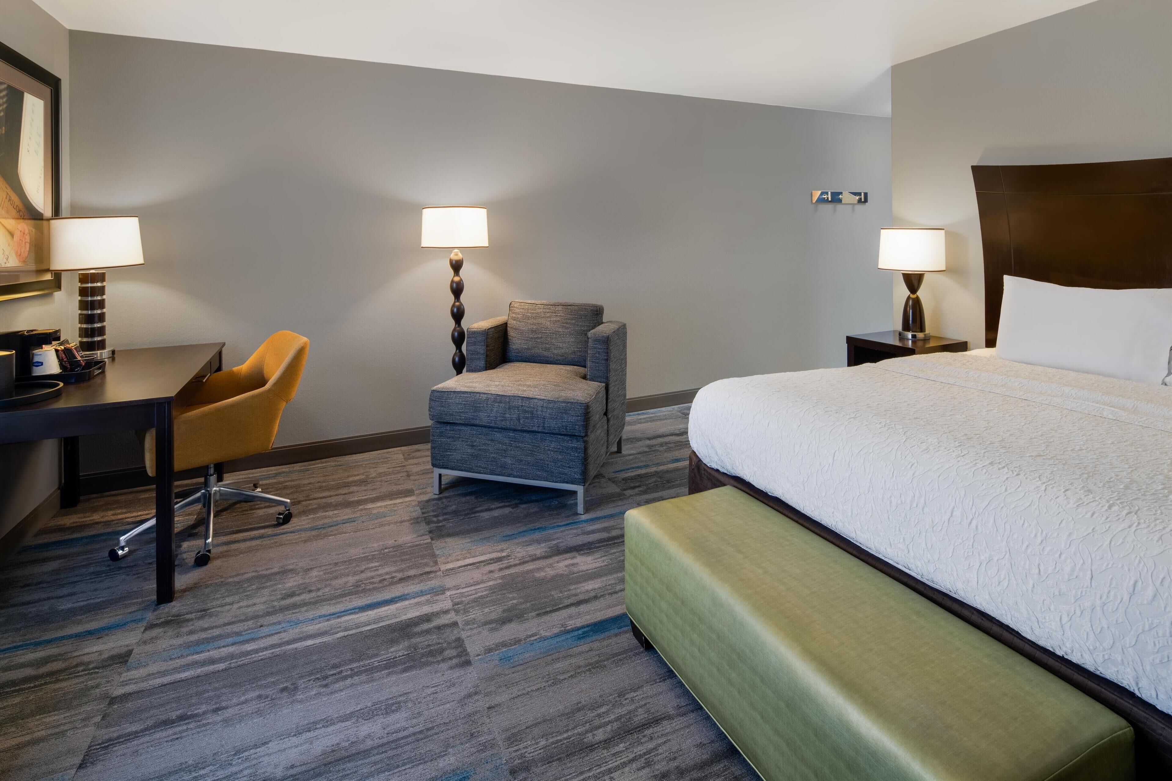 desk, blackout curtains, iron/ironing board, free wired internet