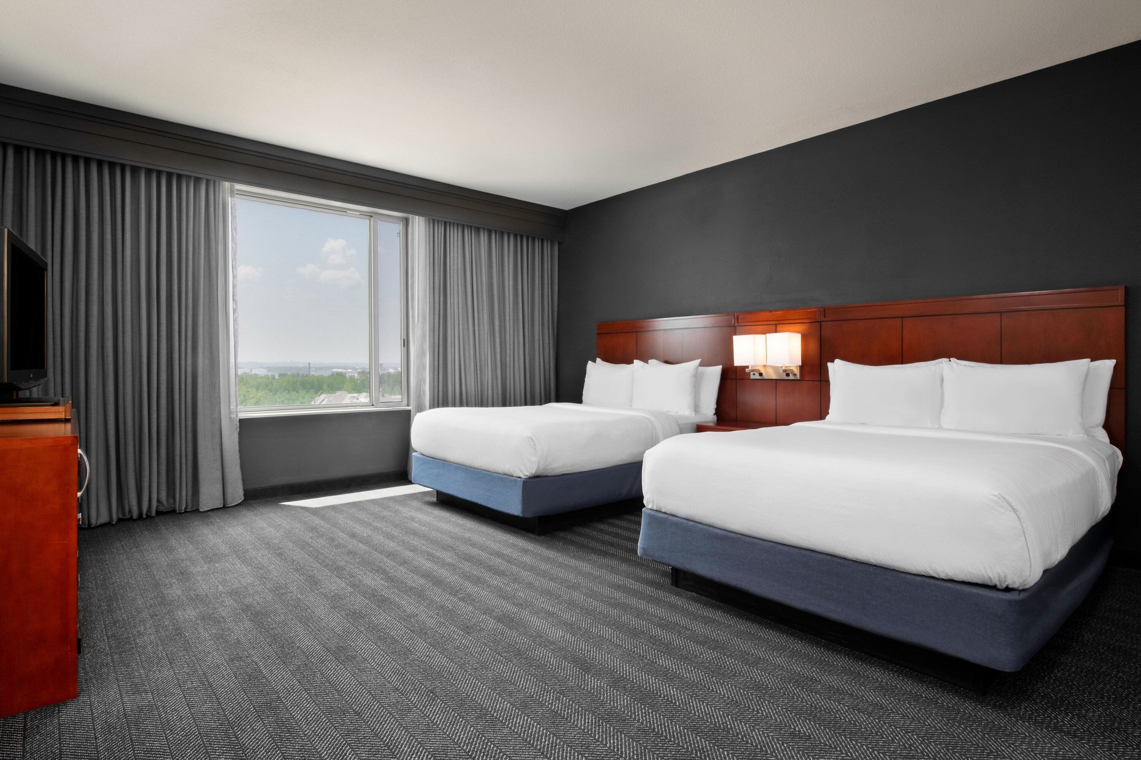 in-room safe, desk, blackout curtains, iron/ironing board