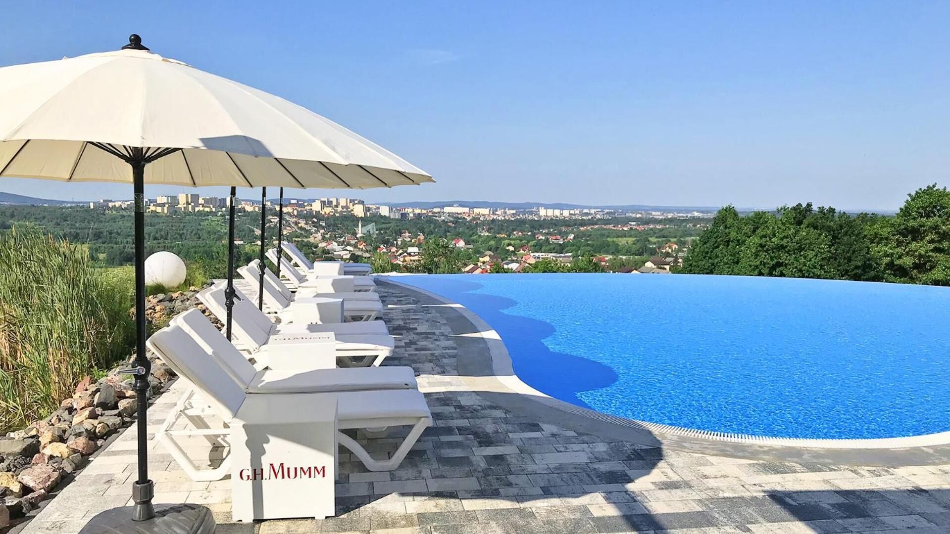 indoor pool, outdoor pool, pool loungers