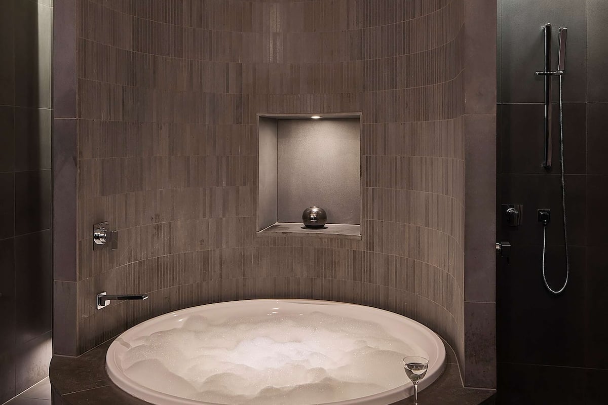 free toiletries, hair dryer, bathrobes, towels