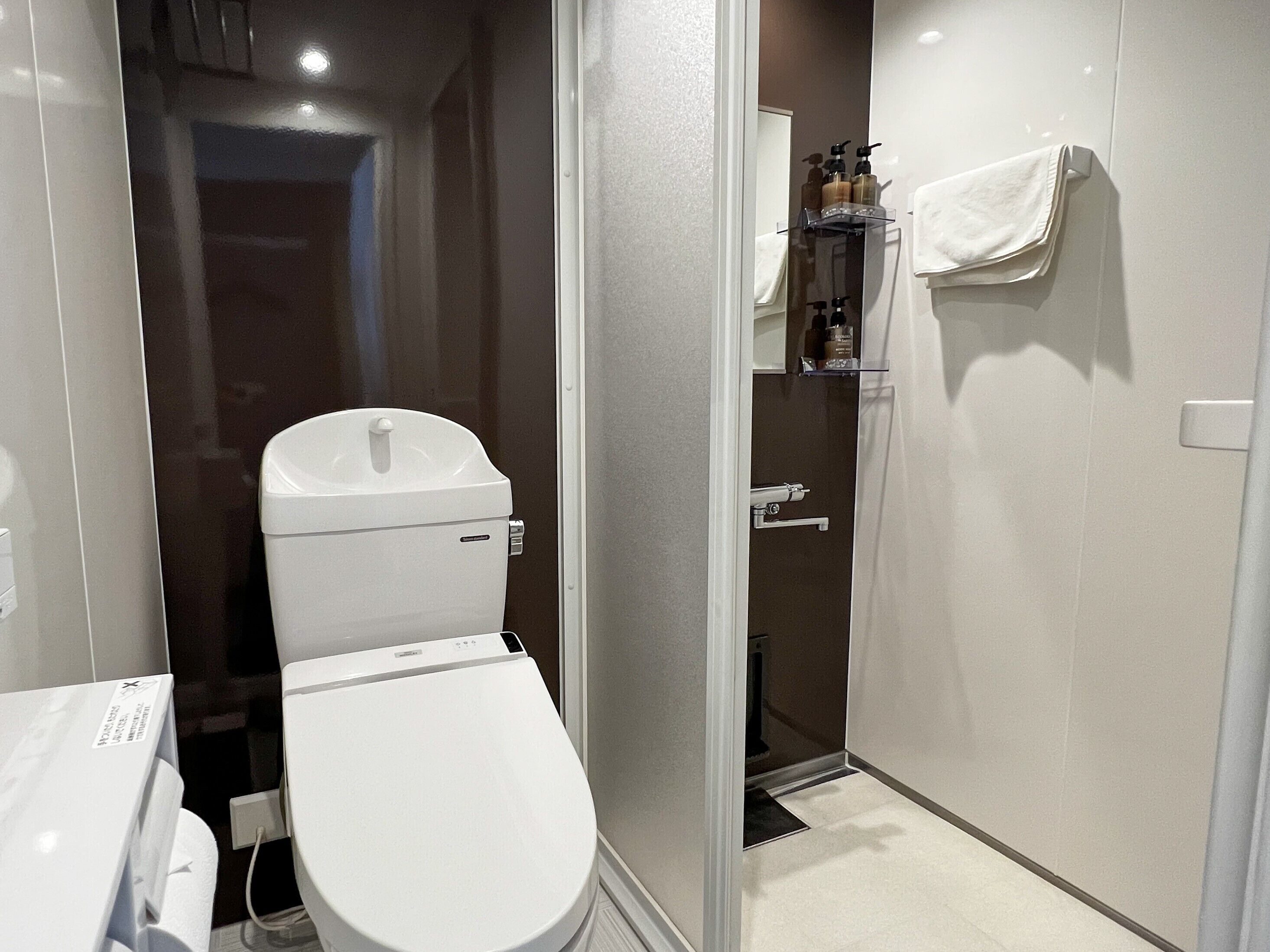 resort twin room,only shower,non smoking (lake view) | bathroom | free toiletries, hair dryer, slippers, electronic bidet
