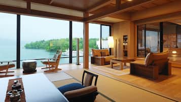 AMA no ZA - Premier Suite with private hot spring (Lake View) | Lake view